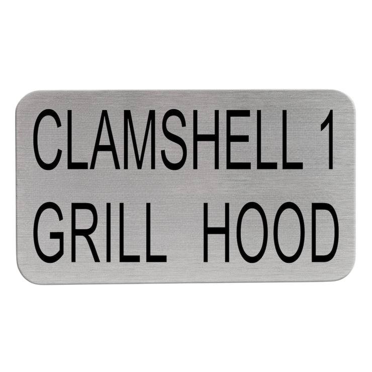Hood Restaurant Name Plates for the kitchen