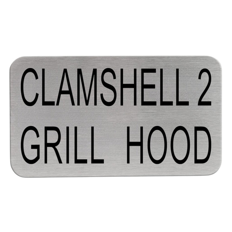 Hood Restaurant Name Plates for the kitchen