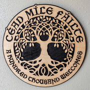 Framed Art - CUSTOM - Cead Mile Failte - A Hundred Thousand Welcomes - 2 Layers