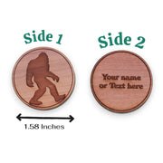 Challenge Coin - PERSONALIZED - CUSTOM - Bigfoot Sasquatch