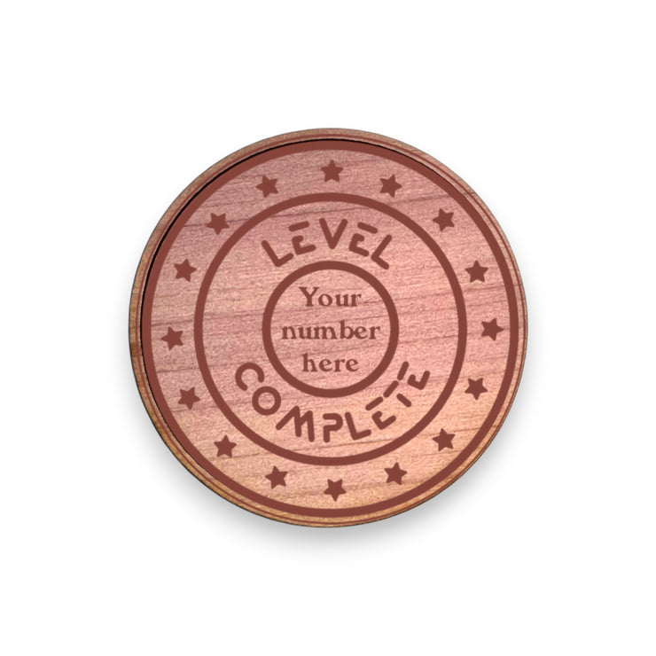 Challenge Coin - PERSONALIZED - CUSTOM - Level Complete Anniversary Birthday