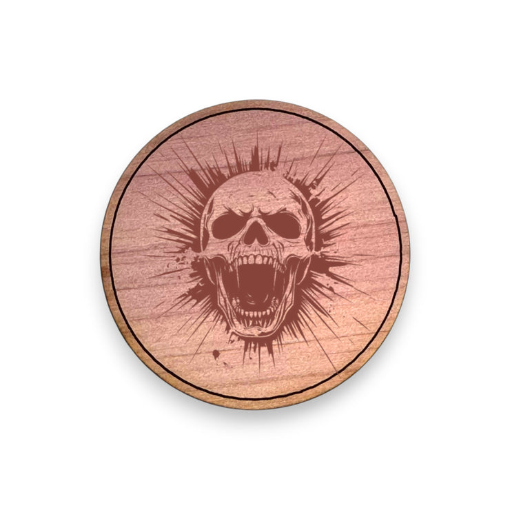 Challenge Coin - PERSONALIZED - CUSTOM - Screaming Skull