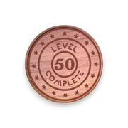 Challenge Coin - PERSONALIZED - CUSTOM - Level Complete Anniversary Birthday