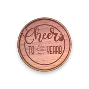 Challenge Coin - PERSONALIZED - CUSTOM - Cheers to Anniversary Birthday