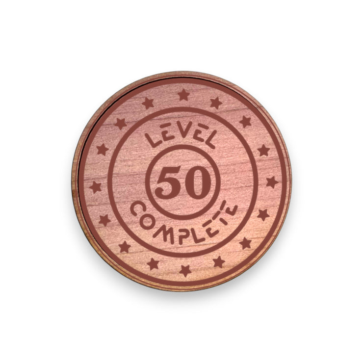 Challenge Coin - PERSONALIZED - CUSTOM - Level Complete Anniversary Birthday