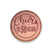 Challenge Coin - PERSONALIZED - CUSTOM - Cheers to Anniversary Birthday