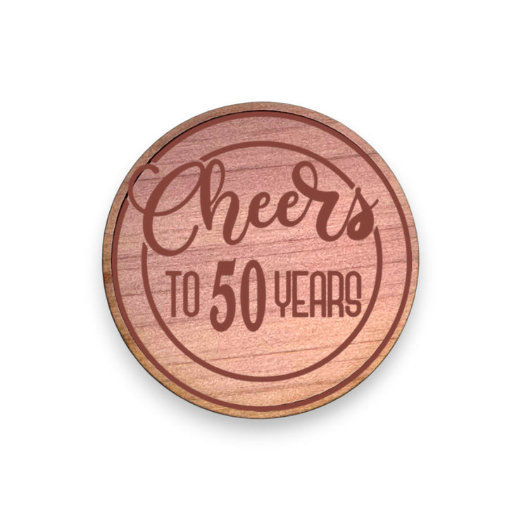 Challenge Coin - PERSONALIZED - CUSTOM - Cheers to Anniversary Birthday