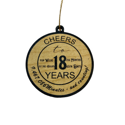 Ornament CUSTOM - Cheers to 18 Years