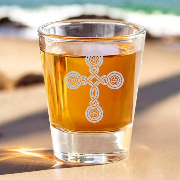 2oz Cross (one) Shot Glass