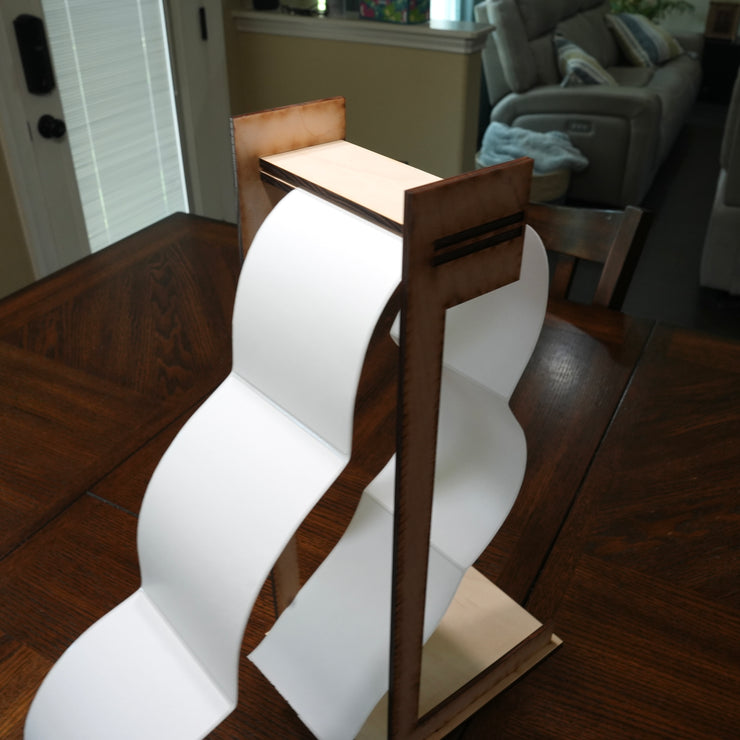 Shipping Label Stand and Feeder - Unassembled