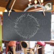 Sign - Slate - Speak friend and enter - 12x7in