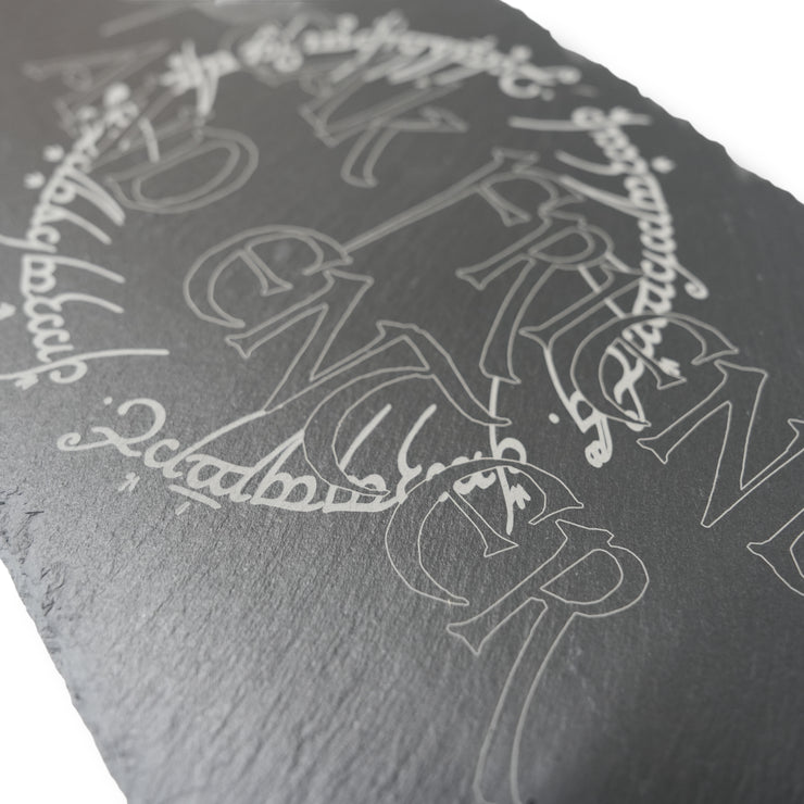 Sign - Slate - Speak friend and enter - 12x7in