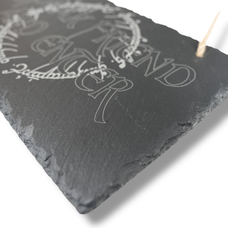 Sign - Slate - Speak friend and enter - 12x7in