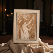 Framed Art - Absinthe Robette - 10x8 Inches - Raw wood
