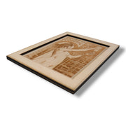 Framed Art - Absinthe Robette - 10x8 Inches - Raw wood