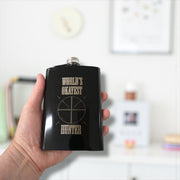 8oz BLACK World's Okayest Hunter Flask