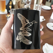 8oz BLACK Ducks Flask