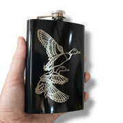 8oz BLACK Ducks Flask