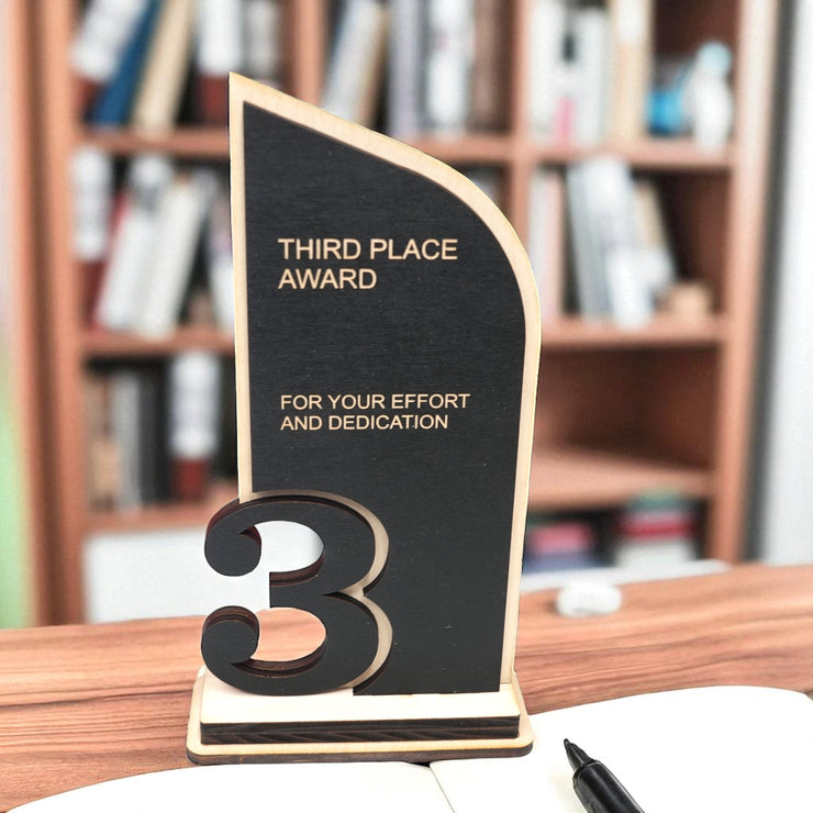 Award - Trophy Award 1st 2nd 3rd Place - 9x5 Inches