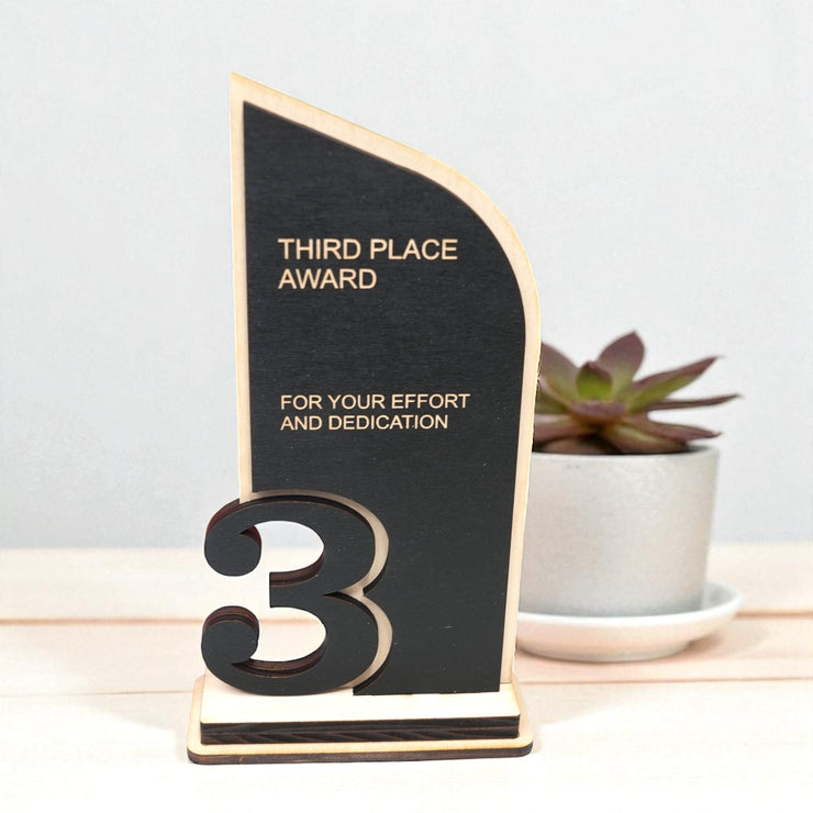 Award - Trophy Award 1st 2nd 3rd Place - 9x5 Inches