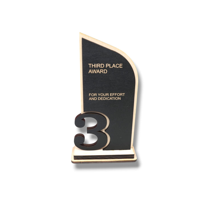 Award - Trophy Award 1st 2nd 3rd Place - 9x5 Inches