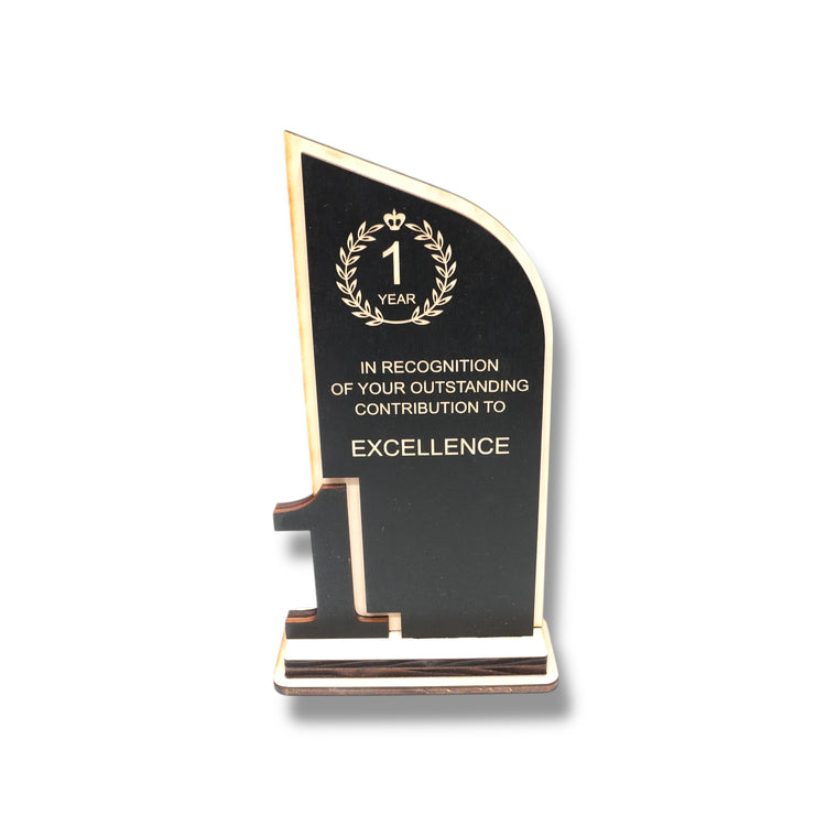 Award - Trophy - CUSTOM - Anniversary Year - 9x5 Inches