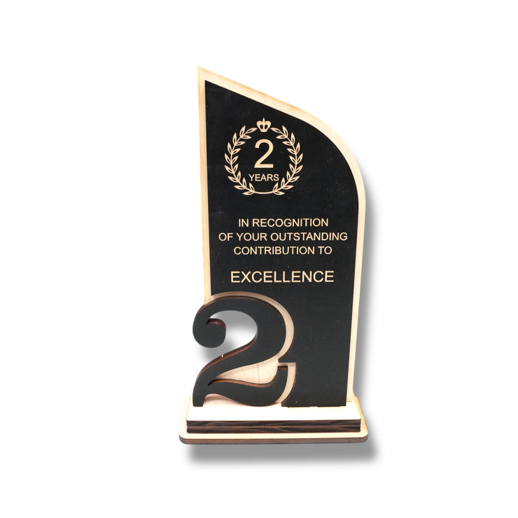 Award - Trophy - CUSTOM - Anniversary Year - 9x5 Inches