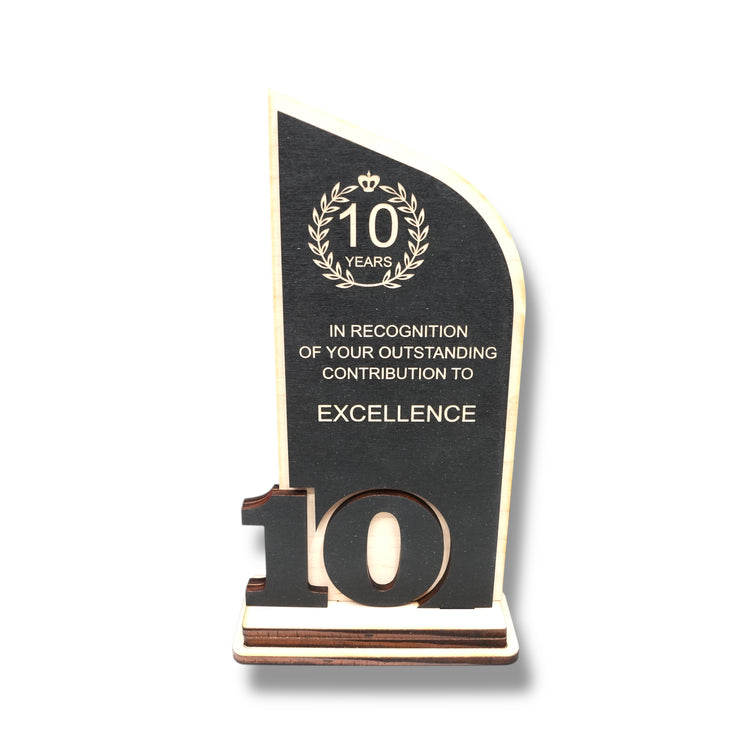 Award - Trophy - CUSTOM - Anniversary Year - 9x5 Inches