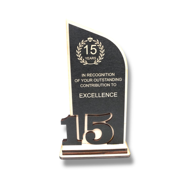 Award - Trophy - CUSTOM - Anniversary Year - 9x5 Inches