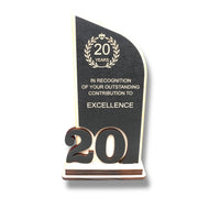 Award - Trophy - CUSTOM - Anniversary Year - 9x5 Inches