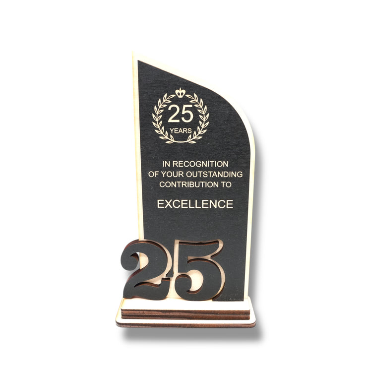 Award - Trophy - CUSTOM - Anniversary Year - 9x5 Inches