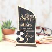 Award - Trophy - PERSONALIZED - Horse - 1st 2nd 3rd Place - 9x5 Inches