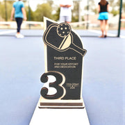 Trophy Award - PERSONALIZED - Pickleball - 1st 2nd 3rd Place - 9x5 Inches