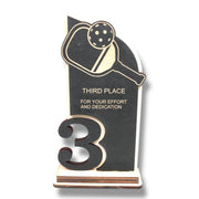 Trophy Award - CUSTOM - Pickleball - 1st 2nd 3rd Place - 9x5 Inches