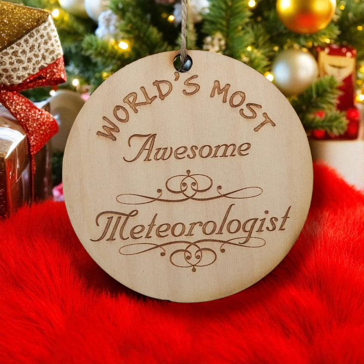 Worlds most Awesome Meteorologist - Ornament