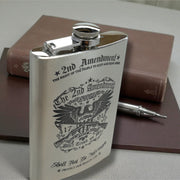 8oz - Stainless Steel - 2nd Amendment