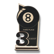 Trophy Award - CUSTOM - Billiards Pool - 1st 2nd 3rd Place - 9x5 Inches