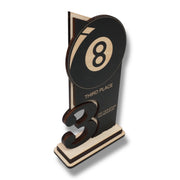 Trophy Award - CUSTOM - Billiards Pool - 1st 2nd 3rd Place - 9x5 Inches