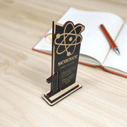 Trophy Award - PERSONALIZED - Science - 1st 2nd 3rd Place - 9x5 Inches