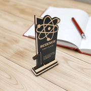Trophy Award - CUSTOM - Science - 1st 2nd 3rd Place - 9x5 Inches
