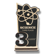 Trophy Award - CUSTOM - Science - 1st 2nd 3rd Place - 9x5 Inches
