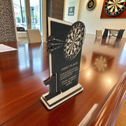 Trophy Award - PERSONALIZED - Darts - 1st 2nd 3rd Place - 9x5 Inches