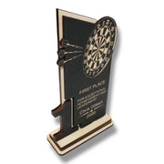 Trophy Award - PERSONALIZED - Darts - 1st 2nd 3rd Place - 9x5 Inches
