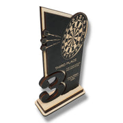 Trophy Award - PERSONALIZED - Darts - 1st 2nd 3rd Place - 9x5 Inches