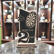Trophy Award - CUSTOM - Darts - 1st 2nd 3rd Place - 9x5 Inches