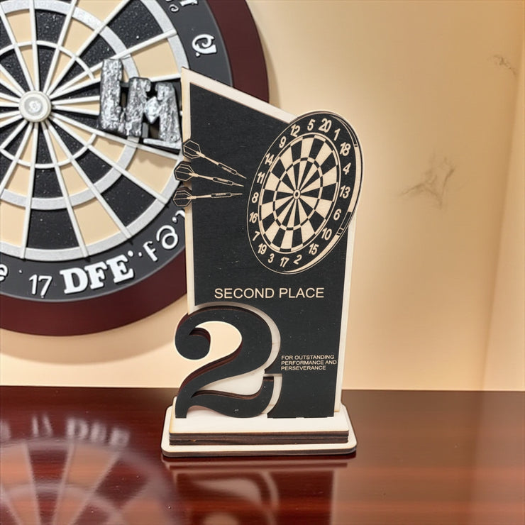 Trophy Award - CUSTOM - Darts - 1st 2nd 3rd Place - 9x5 Inches