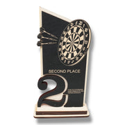 Trophy Award - CUSTOM - Darts - 1st 2nd 3rd Place - 9x5 Inches