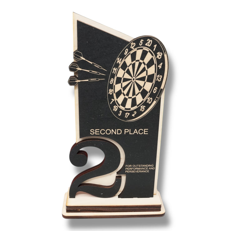 Trophy Award - CUSTOM - Darts - 1st 2nd 3rd Place - 9x5 Inches