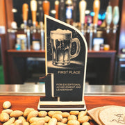 Trophy Award - CUSTOM - Beer - 1st 2nd 3rd Place - 9x5 Inches