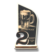 Trophy Award - PERSONALIZED - Beer - 1st 2nd 3rd Place - 9x5 Inches